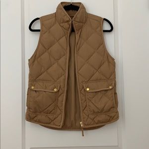 JCrew Camel Vest